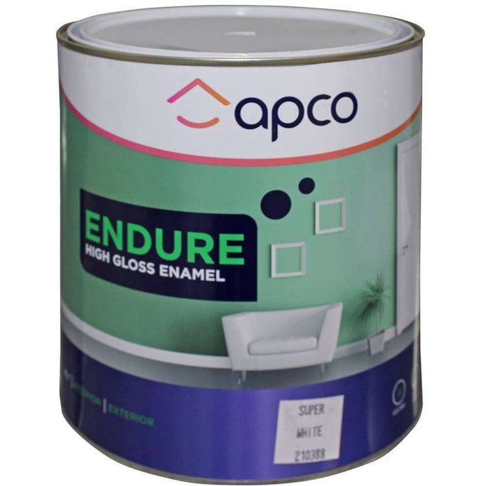 Apco Endure Gloss Enamel White 4L