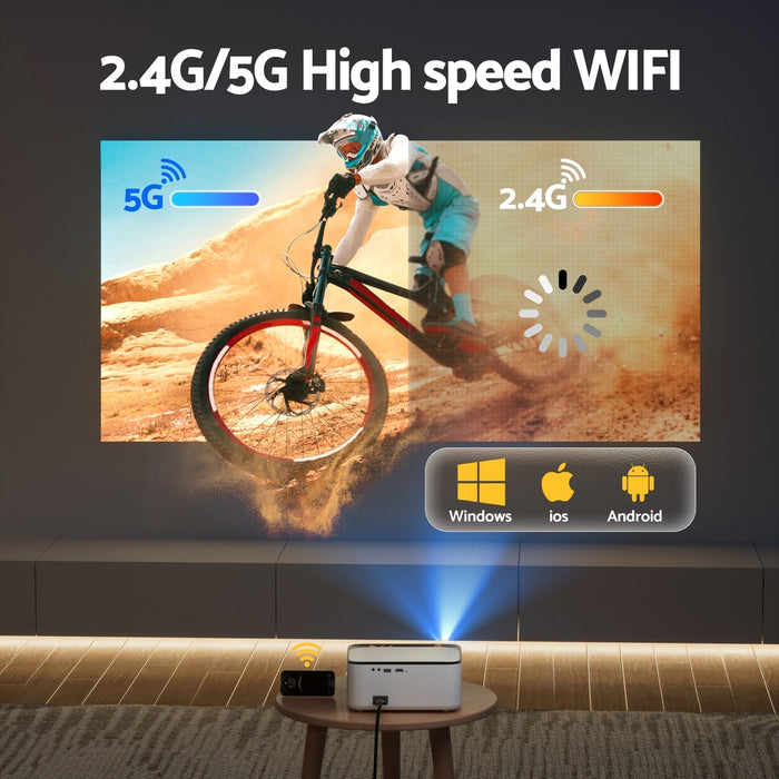 Devanti Video Project 4K 1080P Android 5G Wifi Home Cinema - Devanti