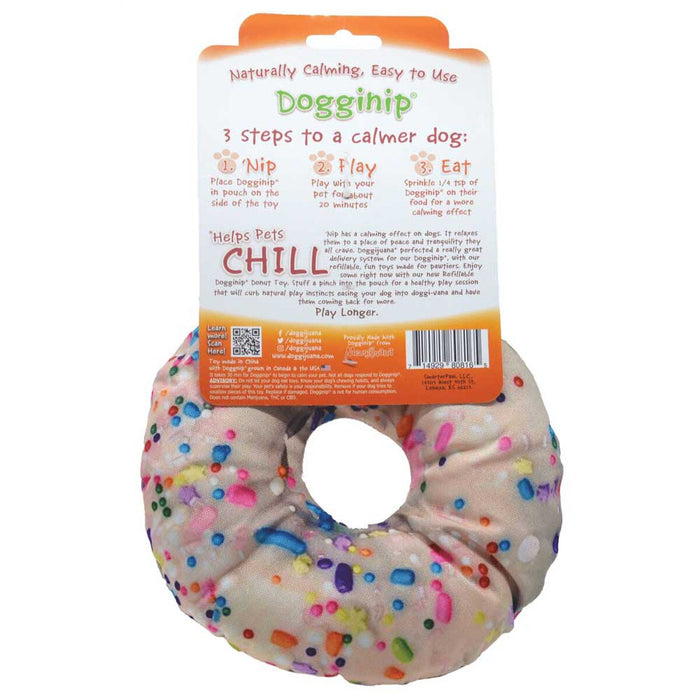 Doggijuana Get the Munchies Donut | Refillable Juananip Dog Toy - Dog.Dog.Cat.