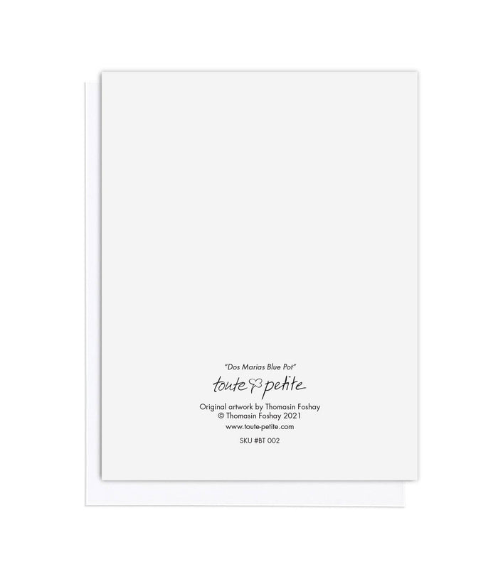 Dos Marias Blue Pot, Botanical, Everyday and Thank you Card