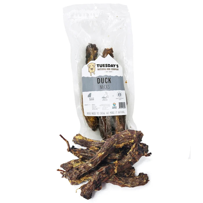 Duck Necks Dog Treats - Natural Joint Support Chews | 8 oz Bag - Dog.Dog.Cat.