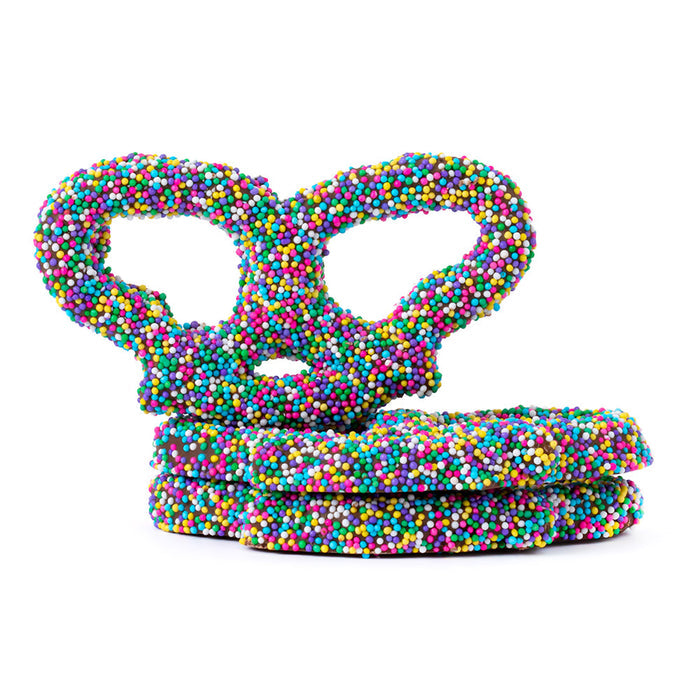 Easter Nonpareil Milk Chocolate Coated Pretzel Candy - 7 LB