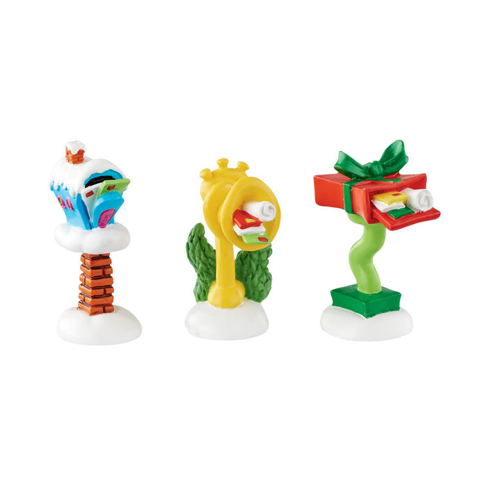 Grinch Villages | Who-ville Wacky Mailboxes | Village General Accessory
