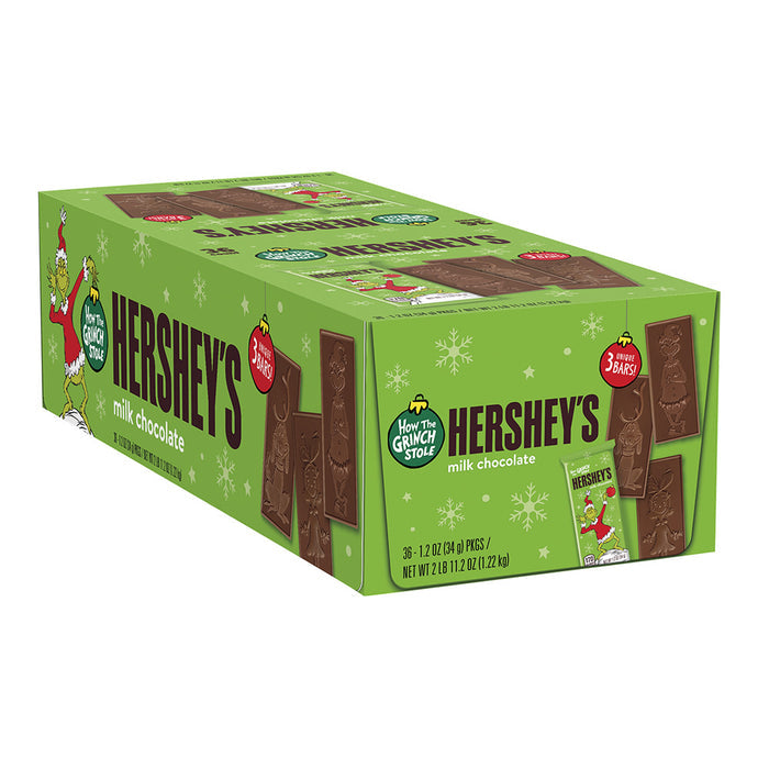 Hershey's The Grinch Milk Chocolate Candy Bar - 36 Count