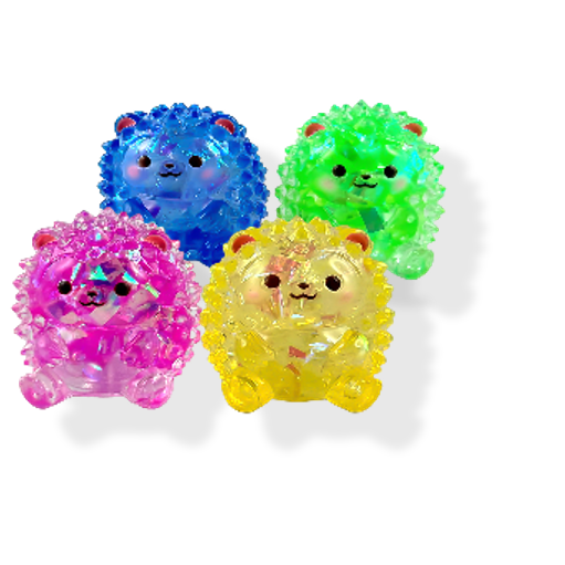 Incredible Play Squishy Stretchi Crystal Hedgehog 2.5 Inch Maltose Sensory Toy - Assorted