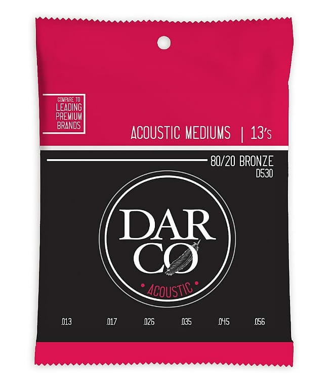 Martin Darco D530 Acoustic Guitar Strings Bronze Medium 13-56
