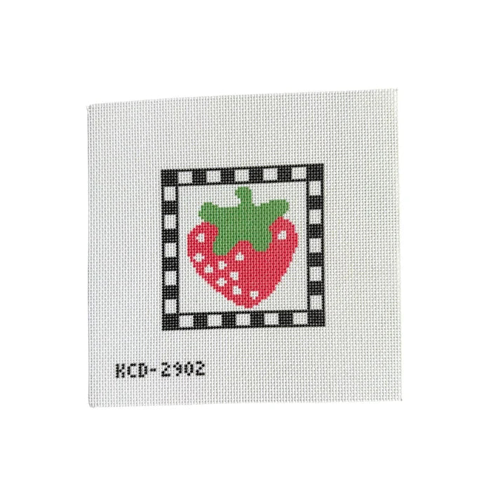 Needlepoint Canvas: Strawberry Square Kit