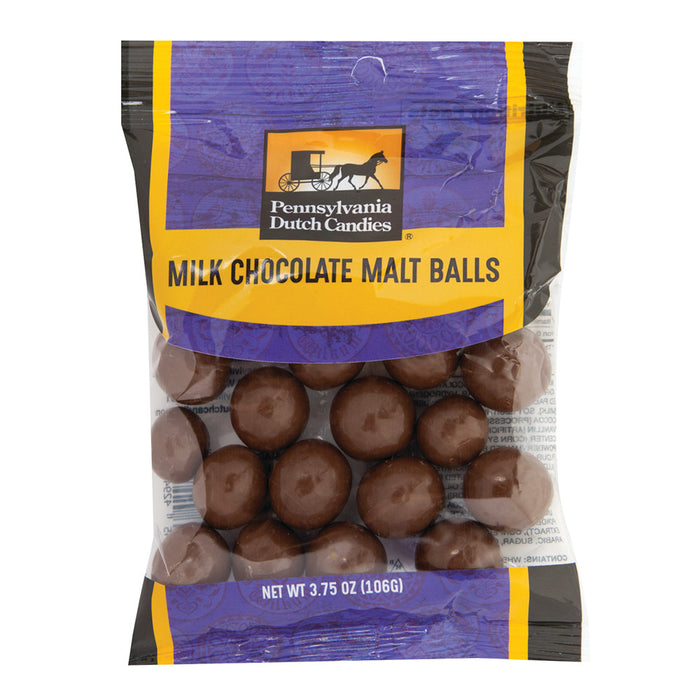 Pennsylvania Dutch Co. Milk Chocolate Malt Balls Candy Peg Bag - 12 Count