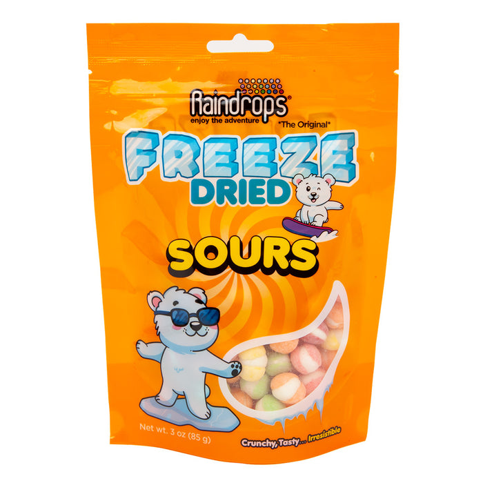 Raindrops Sours Freeze Dried Candy Peg Bag - 12 Count