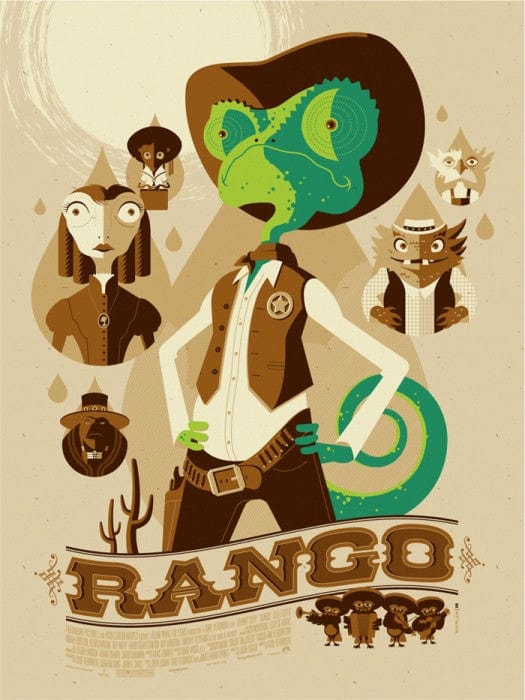 Rango Tom Whalen poster