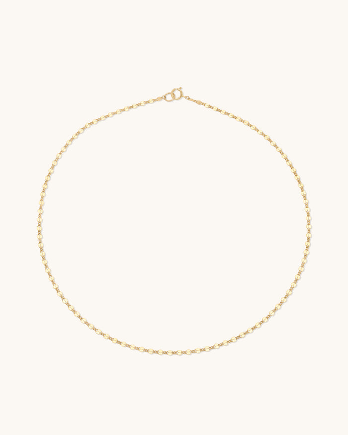 Shimmer Curb Chain Necklace