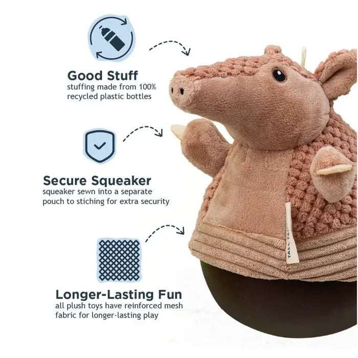 Tall Tails Plush Rolly Polly Armadillo 9" - Dog.Dog.Cat.