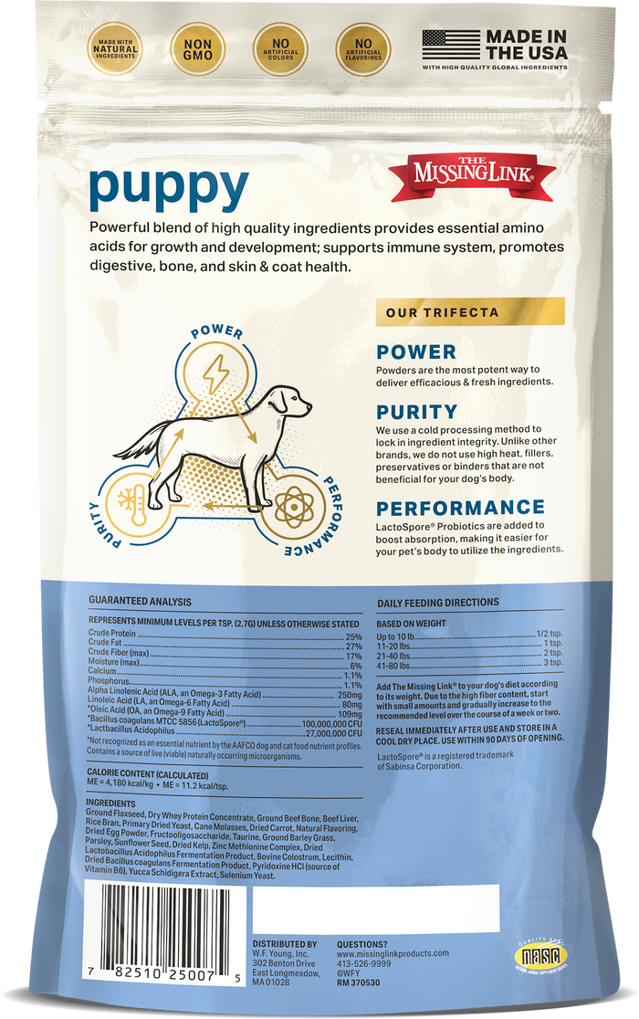 The Missing Link - Original Puppy Health 8oz - Dog.Dog.Cat.