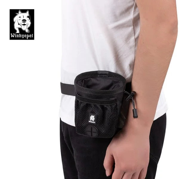 TrueLove Dog Training Treat Pouch - Hands-Free Waist Bag for Treats & Essentials - Dog.Dog.Cat.