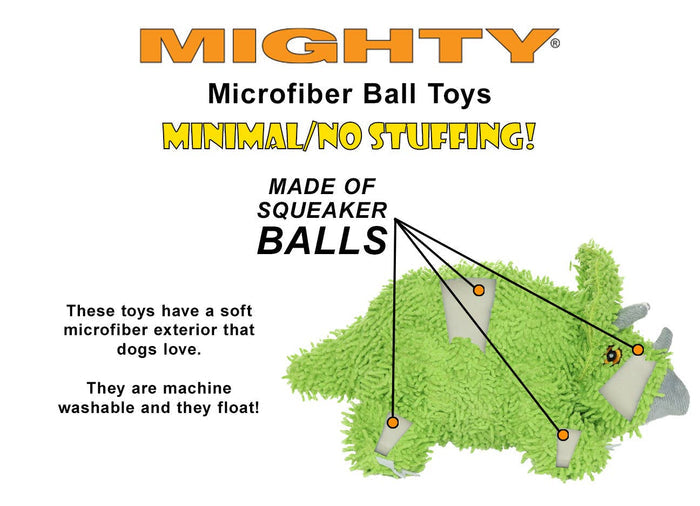 Tuffy Dog Toys - VIP Products - Mighty Microfiber Ball Gingerbread Man, Christmas Dog Toy - Dog.Dog.Cat.