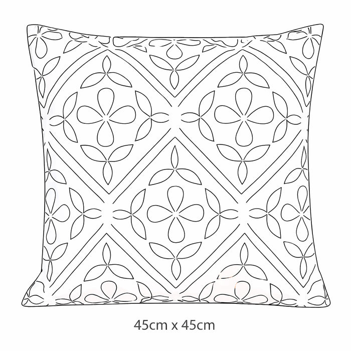 Urban Style Decorative Mustard Tiles Lounge Cushion | 45x45cm