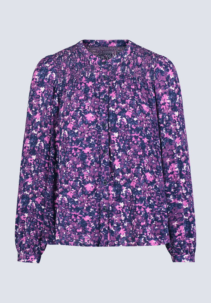 Buffalo Women Shirts Purple Woven Woven Long Sleeve Long-Sleeve Button-Front