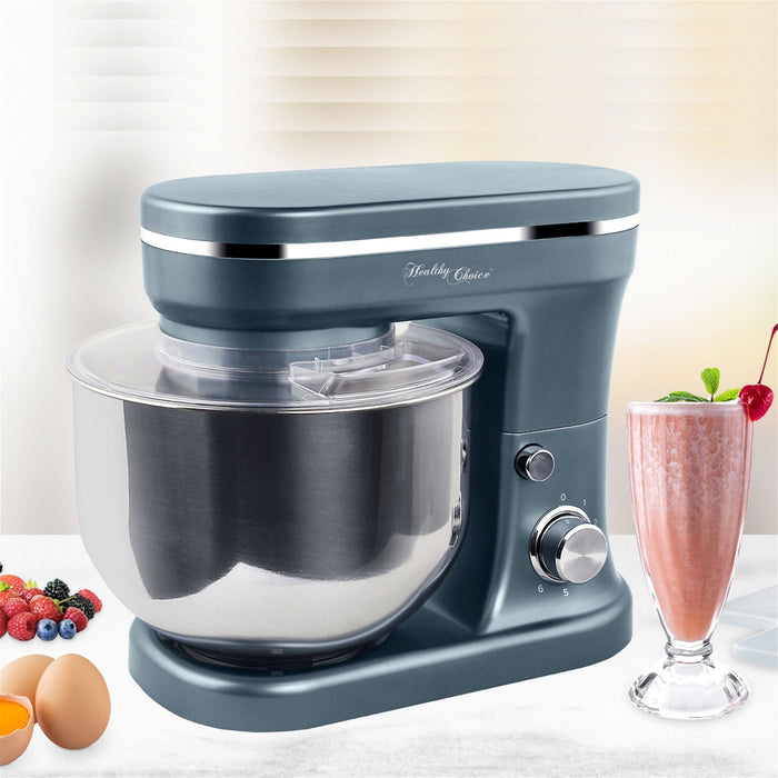 1200W Mix Master 5L Kitchen Stand Mixer w/Bowl/Whisk/Beater - Dark Blue-#product_category#-Home Living Store