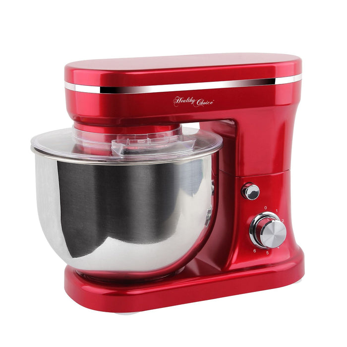 1200W Mix Master 5L Kitchen Stand Mixer w/Bowl/Whisk/Beater - Red-#product_category#-Home Living Store