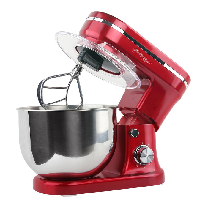 1200W Mix Master 5L Kitchen Stand Mixer w/Bowl/Whisk/Beater - Red-#product_category#-Home Living Store