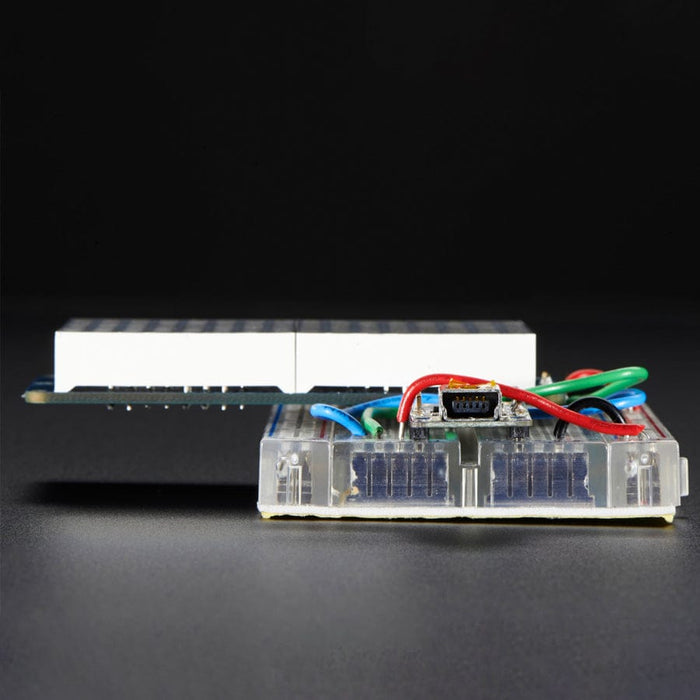 16 x 8 1.2" LED Matrix + Backpack - Ultra Bright Round Green LEDs by Adafruit - The Pi Hut