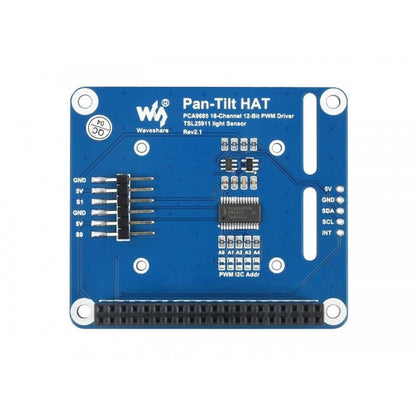 2-DOF Pan-Tilt HAT for Raspberry Pi [Discontinued] by Waveshare - The Pi Hut