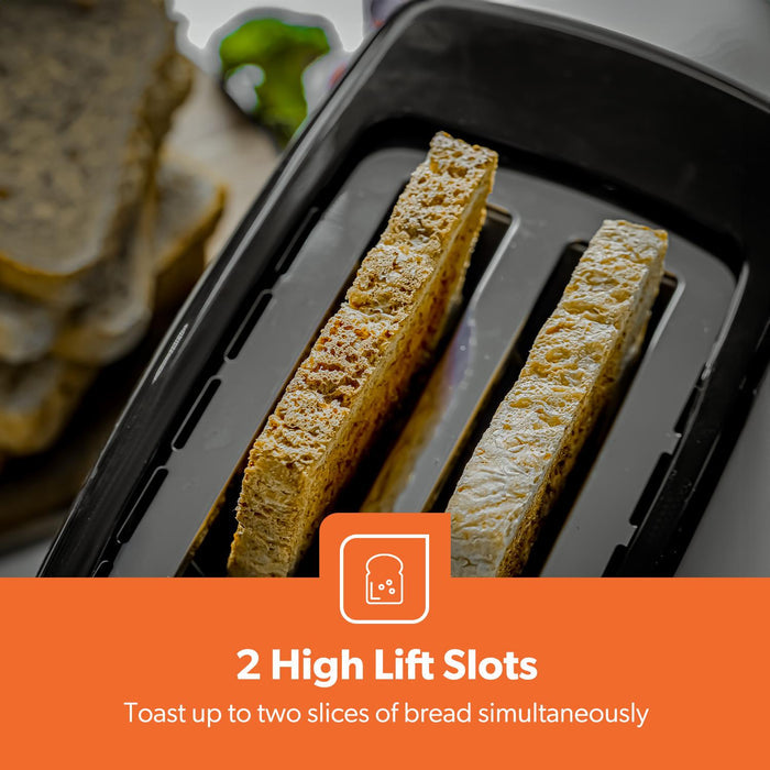 2 Slice Toaster & Illuminating LED Electric Kettle Set