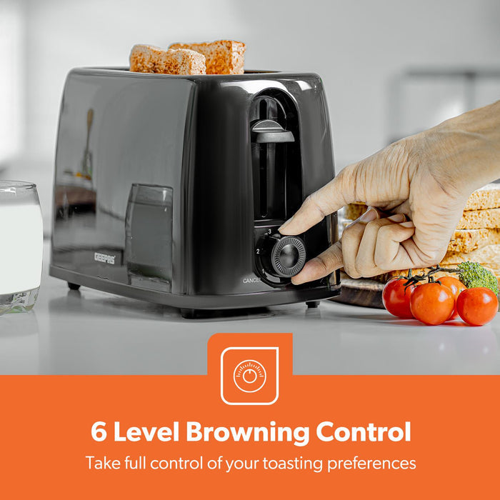 2 Slice Toaster & Illuminating LED Electric Kettle Set