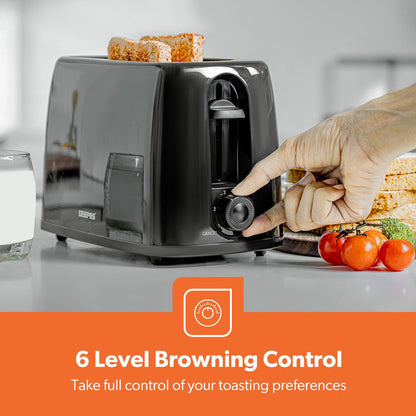 2 Slice Toaster & Illuminating LED Electric Kettle Set