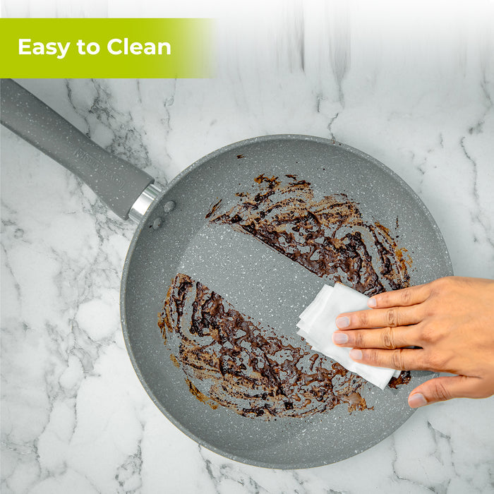 26cm Aluminium Non-Stick Frying Pan with Glass Lid