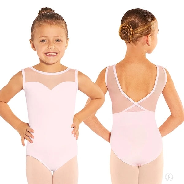 41229C Child Sweetheart Mesh Tank Leotard