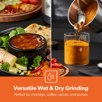 450W Electric Stainless Steel Wet & Dry Spice Grinder