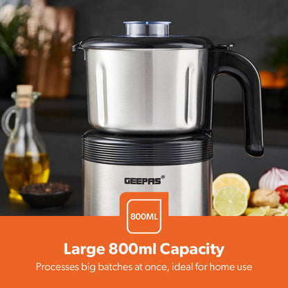 450W Electric Stainless Steel Wet & Dry Spice Grinder
