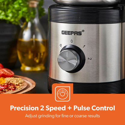 450W Electric Stainless Steel Wet & Dry Spice Grinder