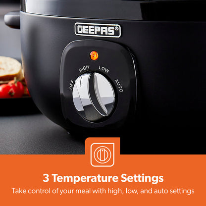6.5L Black Matt Premium Electric Multi Slow Cooker