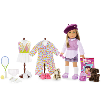 ’90s Twins Isabel’s™ Tennis Gift Set (Historical Characters)