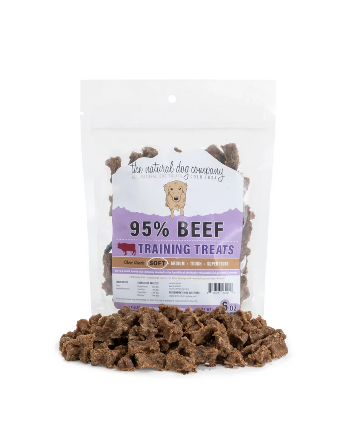 95% Meat Training Bites-Beef Bites : 6 oz. - Dog.Dog.Cat.