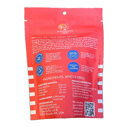 Totally Hook'd Freeze Dried Krill - Dog.Dog.Cat.
