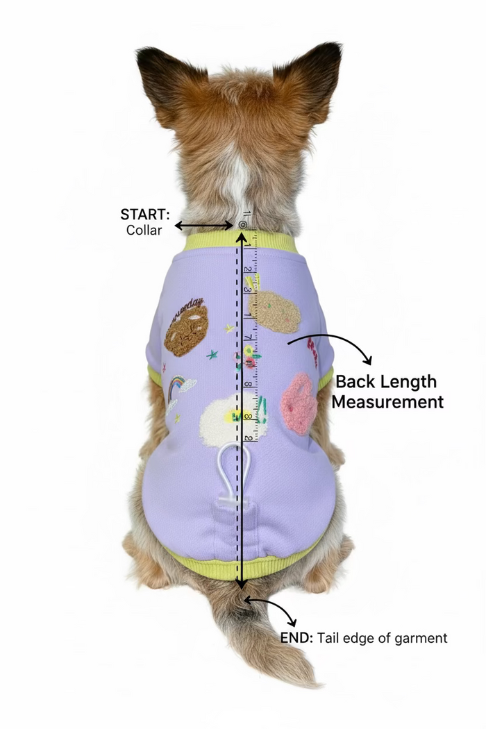 Four Legs Jammies with Embroidery Patches - Dog.Dog.Cat.