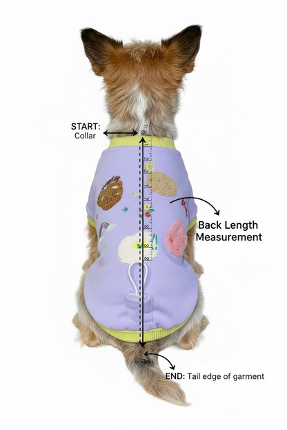 Four Legs Jammies with Embroidery Patches - Dog.Dog.Cat.