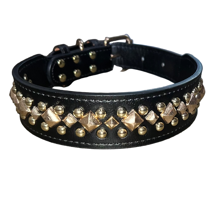Rivet Studded Dog Collar - Dog.Dog.Cat.