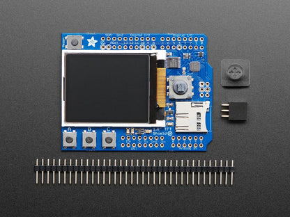 Adafruit 1.8" Color TFT Shield w/microSD and Joystick (v 2) by Adafruit - The Pi Hut