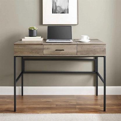 ADEPT Modern Desk in Rustic Oak Finish by Urban Style-#product_category#-Home Living Store