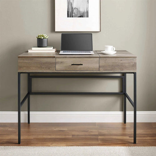 ADEPT Modern Desk in Rustic Oak Finish by Urban Style-#product_category#-Home Living Store