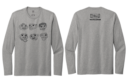Adult Troll Heads Long Sleeve Shirt