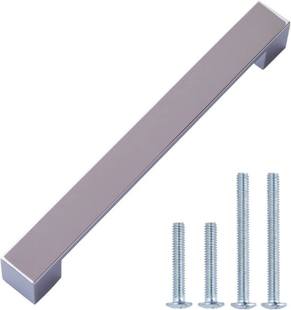 Amazon Basics Short Modern Cabinet Pull Handle 10-Pack Satin Nickel