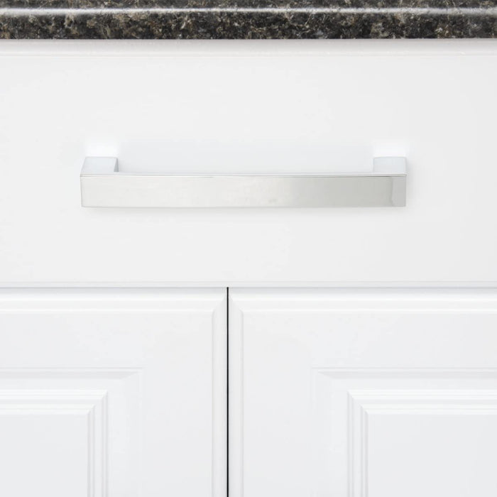 Amazon Basics Short Modern Cabinet Pull Handle 10-Pack Satin Nickel