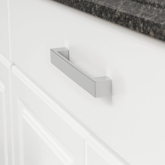 Amazon Basics Short Modern Cabinet Pull Handle 10-Pack Satin Nickel