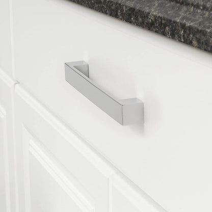 Amazon Basics Short Modern Cabinet Pull Handle 10-Pack Satin Nickel