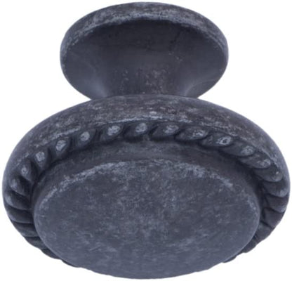 AmazonBasics AB900AS10 Cabinet Knob 1.25in Diameter Antique Silver 25Pack